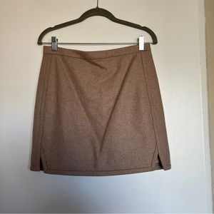 J. Crew Wool Blend Double Notch Mini Skirt - Size 4
